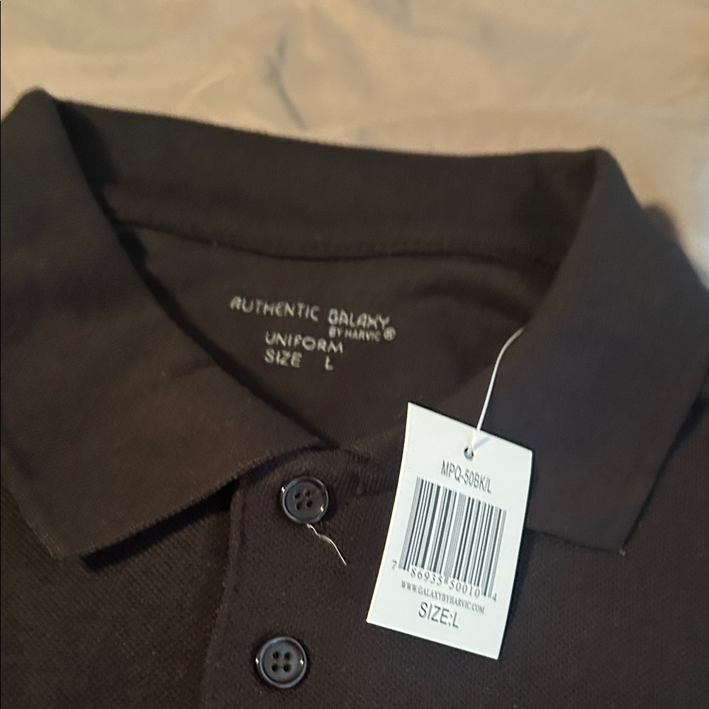 Authentic Galaxy Black Polo Shirt by